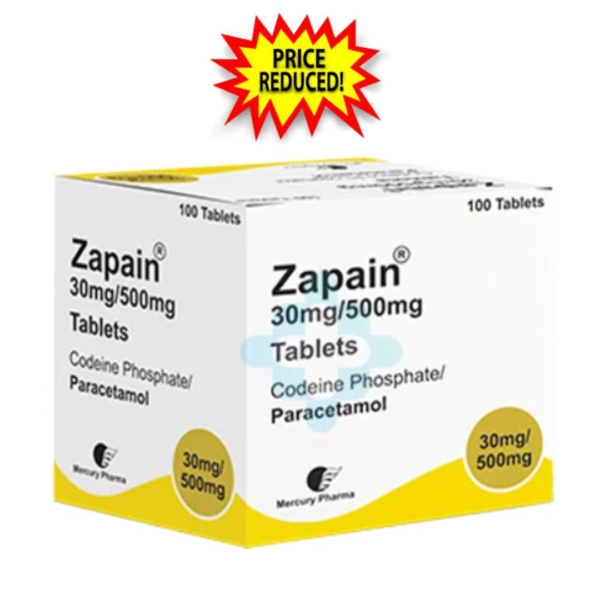 Zapain 30mg 500mg Codein Paracetamol